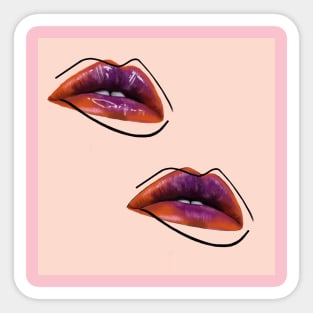 Fashion lips Sticker